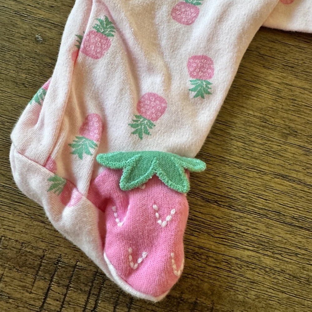 CARTER’S | Baby Footie Pajama with Mitten Cuffs - Newborn - Picture 2 of 6